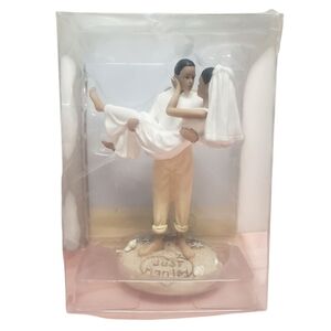 Lillian Rose Wedding Cake Topper Resin Bride and Groom Beach Just Married